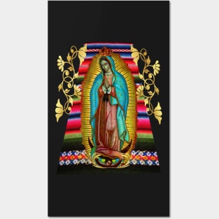 Our Lady of Guadalupe Virgin Mary Zarape 08 Posters and Art